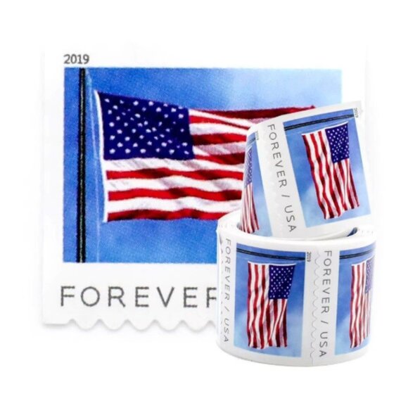1000 usps forever stamps of 2019 Mail U.S.A. Flag Postage - Picture 2 of 2